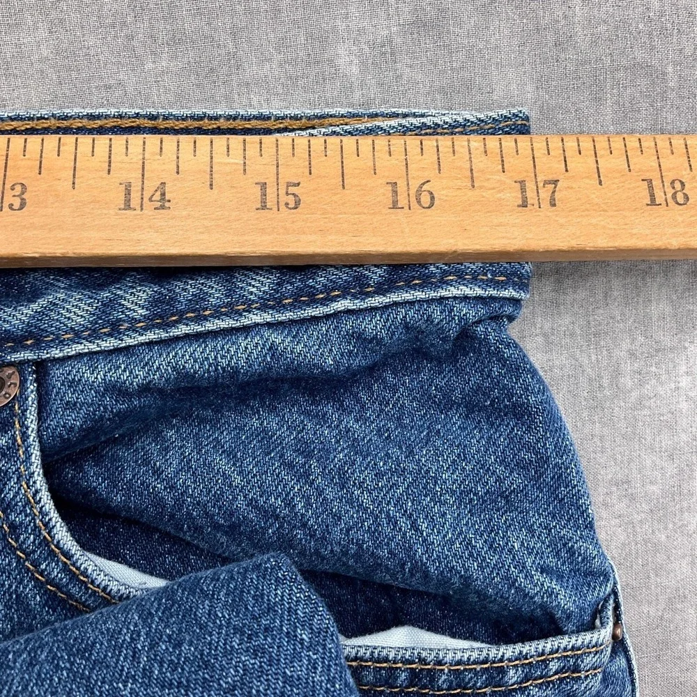 Levis 550 Jeans Women 16 Miss Medium Blue Relaxed Fit‎ Taper Leg Bat Wing VTG